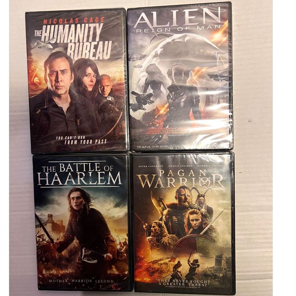 4 Sci Fi Fantasy Movies NEW on DVD Nicholas Cage Hard to Find Rare Indie